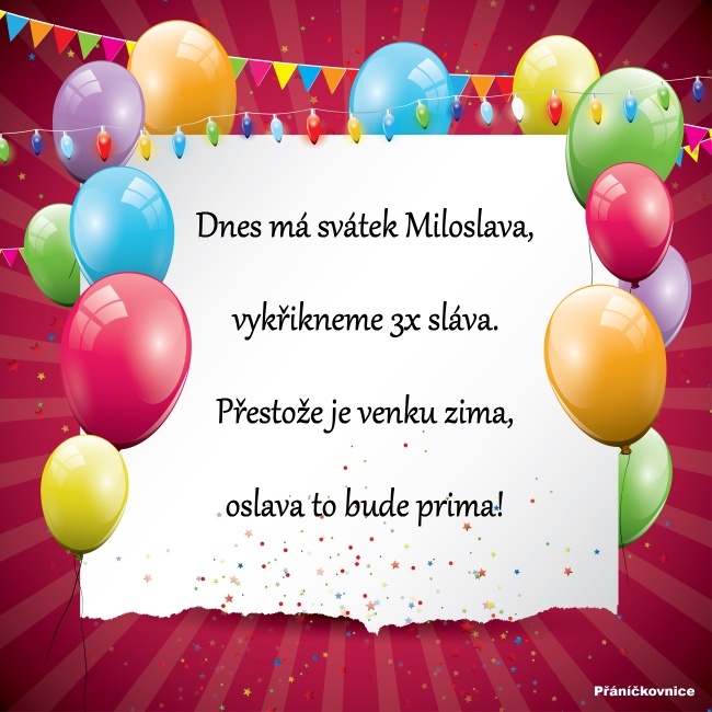 Miloslava (17.2.) – přání k svátku